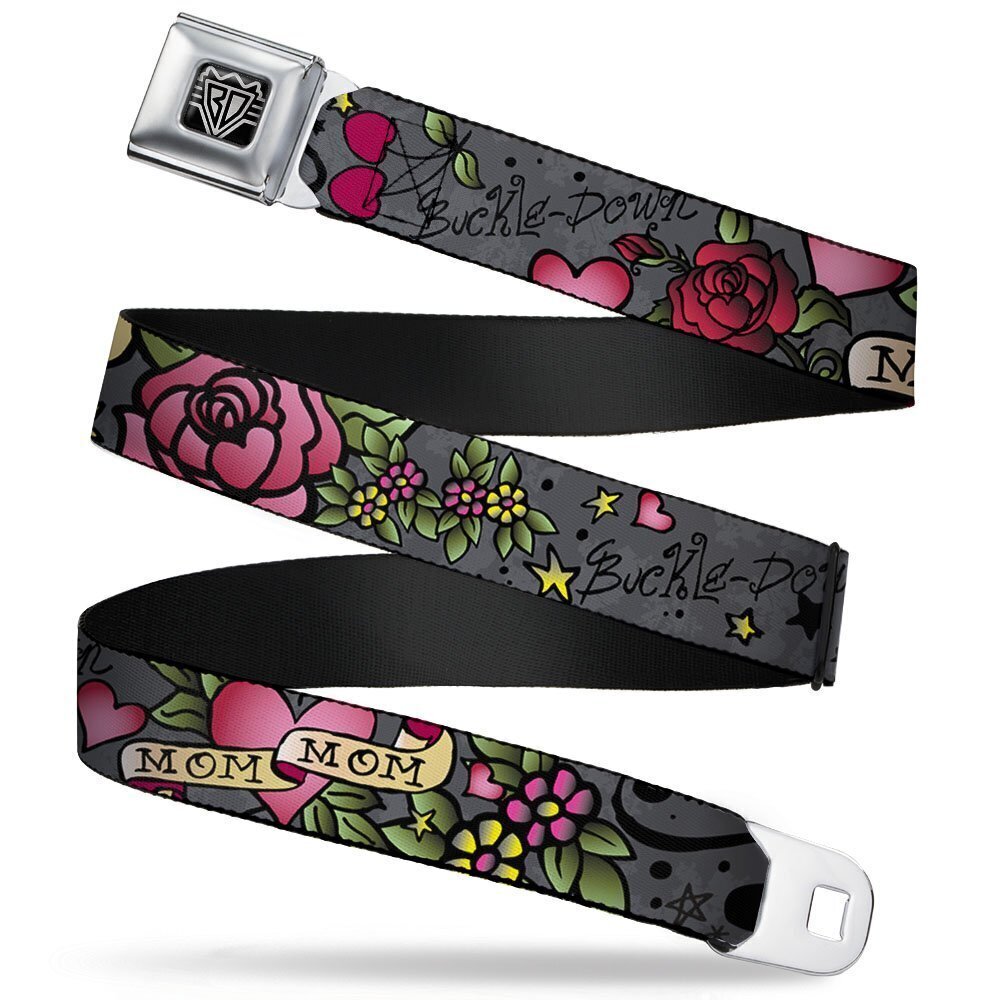 6040 Seatbelt Belt - Mom & Mom Gray - 1.0" Wide - 20-36 Inches in Length